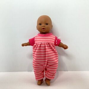 Toysmith Baby Dolls Corolle Soft Body 6.5" Lil Newborn African American Pink